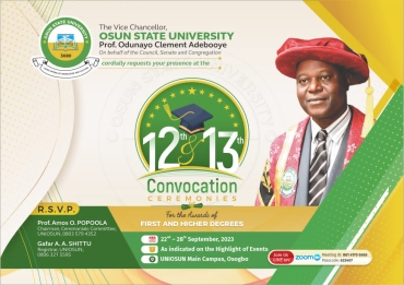 12th & 13th Convocation Ceremonies