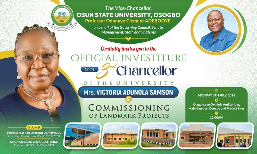 Official Investiture of the 3rd Chancellor of the University
