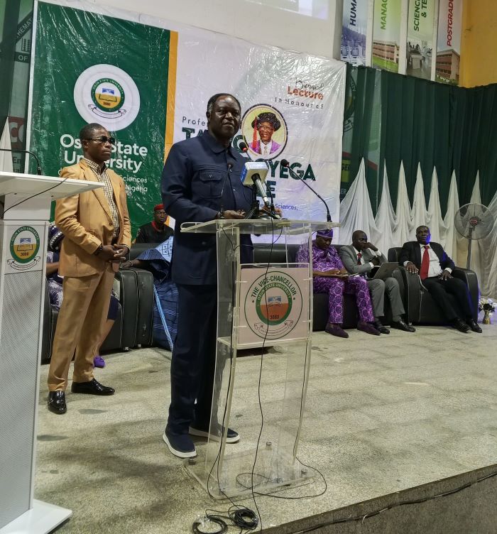 UNIOSUN VC Prof Clement Adebooye Delivers Address at 3rd Biennial Lecture Honouring Prof Taiwo Adewole