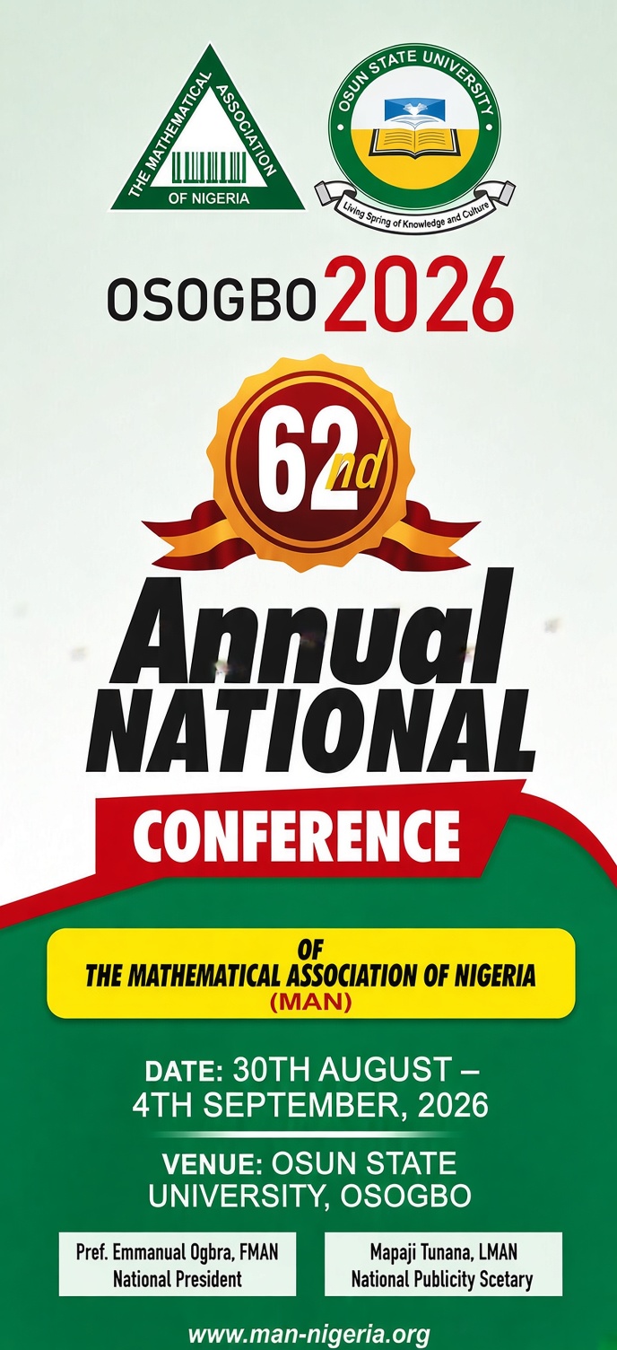 MAN 62nd Annual National Conference 2026 Osun State University Hosts Mathematical Association of Nigeria